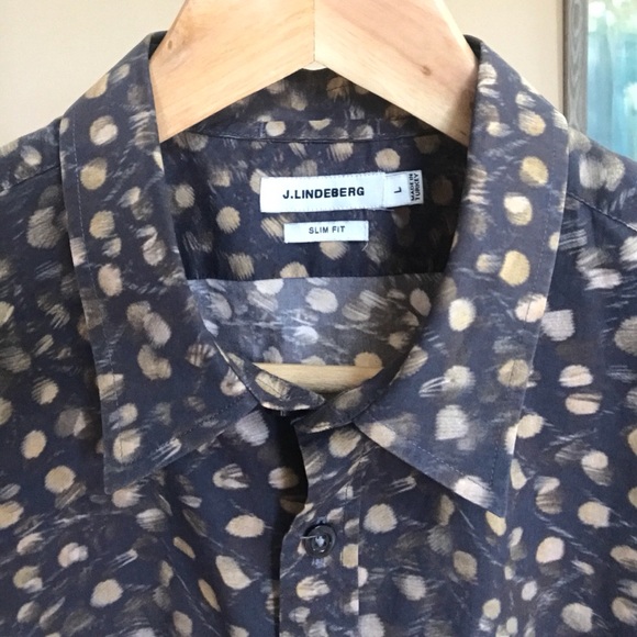 J. Lindeberg Other - J. Lindeberg Slim Leopard Print Button Up Shirt
